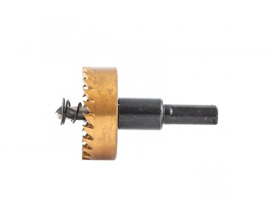 Коронка HSS с нитридтитановым покрытием по металлу 40 мм DENZEL 724112 – изображение 2