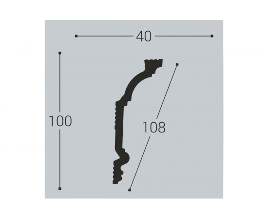 Карниз bello deco XPS К 3 100x40 мм 00-00004635 – изображение 3