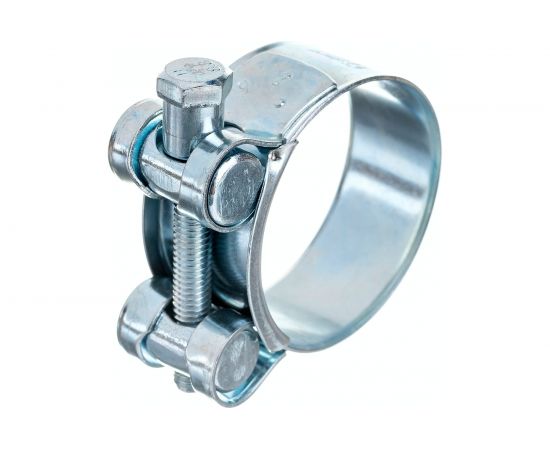 Силовой хомут Nord-Yada Д: 40-43 мм, Ш: 20 мм, Т: 0,8 мм, болт: М6х50, оцинкованная сталь 905990 – изображение 3