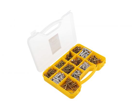 Набор саморезов и дюбелей kranz 590 шт. KR-01-3101-03 – изображение 3