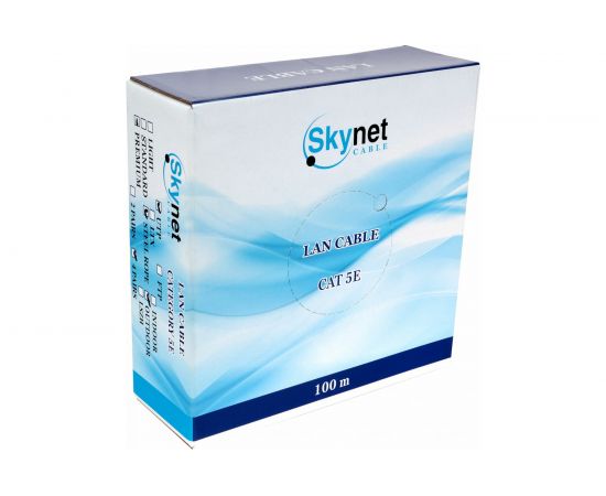 Кабель SkyNet Prem UTPoutdoor 4x2x0.51 трос медь FLUKETEST категории 5e одножильный 100м box черный CSP-UTP-4-CU-OUTR/100 – изображение 3