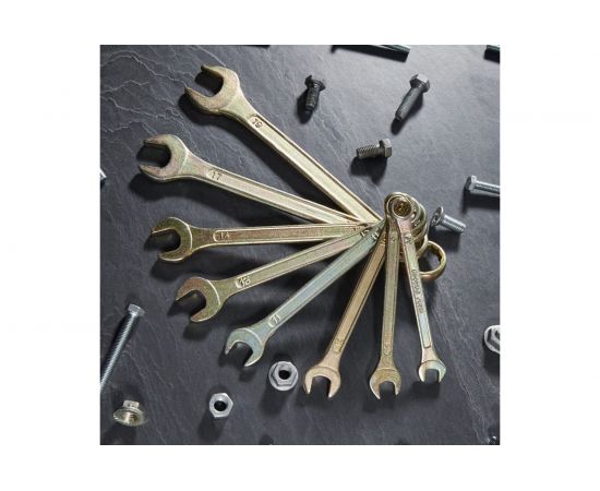 Набор комбинированных ключей REXANT 8-19 мм, 8 шт желтый цинк 12-5842-2 – изображение 5