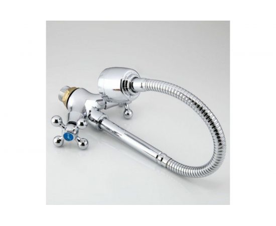 Смеситель для кухни FRAP F4319 1/2 керамическая кран-букса, гибкий излив, гайка 535433 – изображение 5