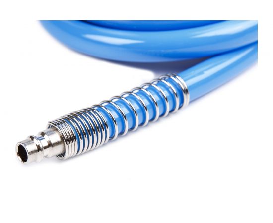 Шланг воздушный полиуретановый, спиральный 10x14 мм, 10 м KraftWell KRW-HC101410 – изображение 6