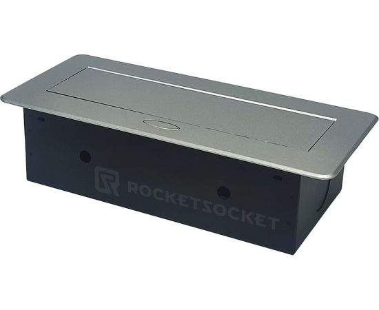 Горизонтальная выдвижная Розетка ROCKETSOCKET 2EU+2USB Серая OvalC AM-G2EU-2U-15 – изображение 6