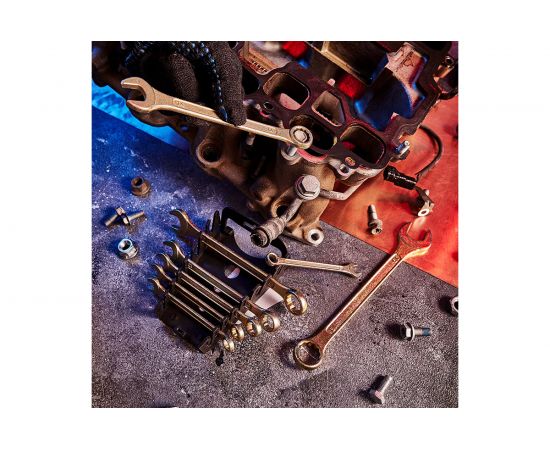 Набор комбинированных ключей REXANT 8-19 мм, 8 шт желтый цинк 12-5842-2 – изображение 8