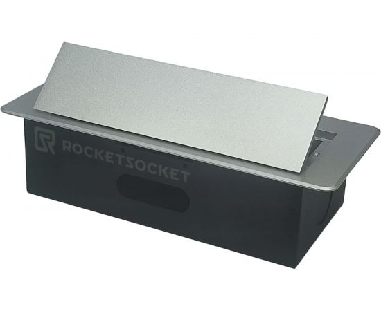 Горизонтальная выдвижная Розетка ROCKETSOCKET 2EU+2USB Серая OvalC AM-G2EU-2U-15 – изображение 9