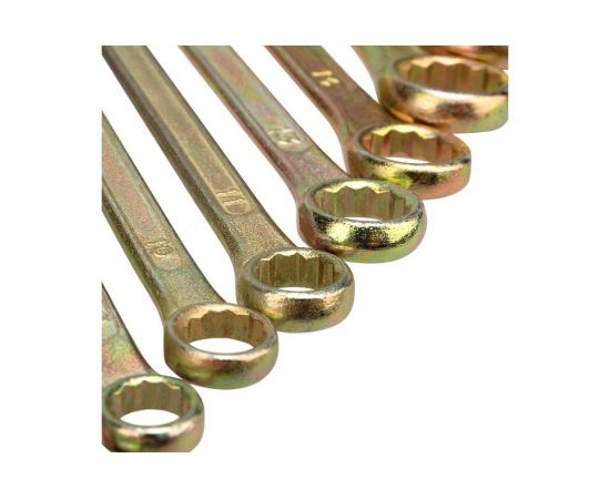 Набор комбинированных ключей REXANT 8-19 мм, 8 шт желтый цинк 12-5842-2 – изображение 10