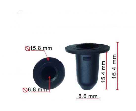 Клипса 10 шт AVERS 3C0853586-10 