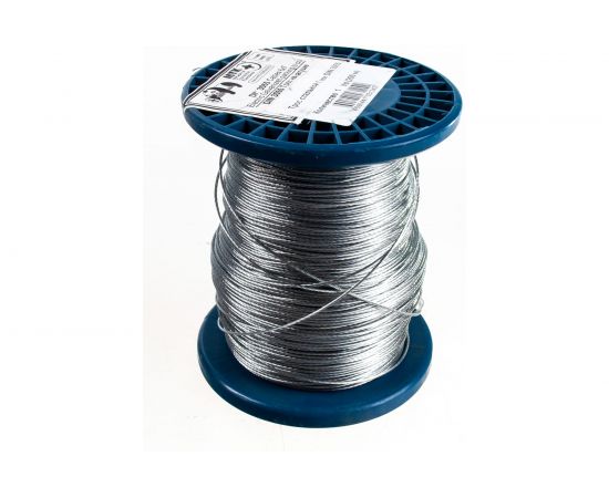 Стальной трос Метизный двор 1 мм DIN 3055, 200 м 4690441031242 