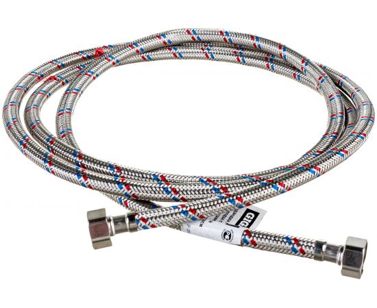 Гибкая подводка для воды Gigant с оплеткой из нержавеющей стали, 1/2""х250 см, г/г P-250-GG 