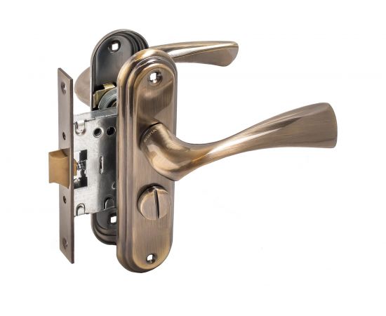 Защелка БУЛАТ ЗЩ1-Д03.01 (Л) НОМОС (бронза; левая; с фиксацией) 13958 