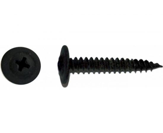 Острый саморез с прессшайбой КРЕП-КОМП черный фосфат, 4.2х19, 1000 шт. пшоч19ф 