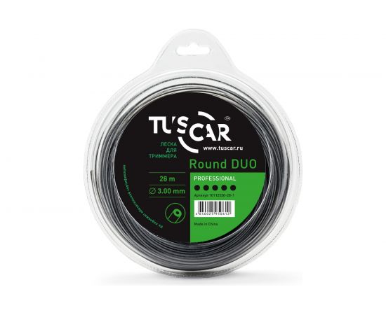 Леска для триммера Round DUO, Professional, 3.0 мм, 28 м TUSCAR 10112530-28-1 