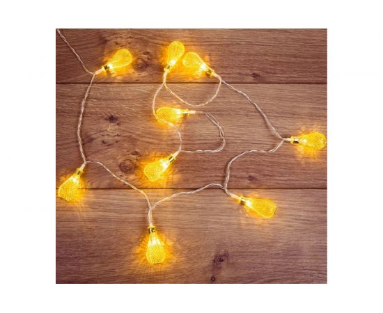 Светодиодная гирлянда NEON-NIGHT Восточные фонарики 1.5м, 10 LED, прозрачный провод, жёлт��й 303-071 