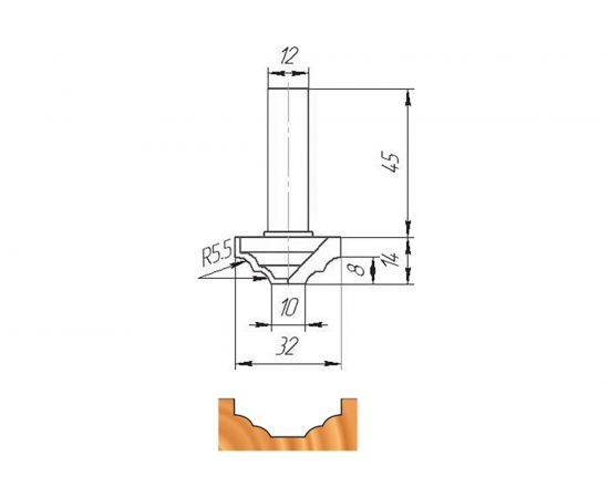 Фреза ФК 0176 МебельДрев 4627198884630 