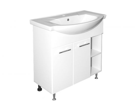 Тумба для ванной комнаты под умывальник Элеганс 75 Mixline АНРИ-75 ПВХ 536048 