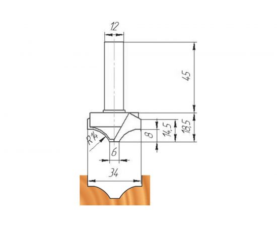 Фреза ФК 0528 МебельДрев 4627198885699 