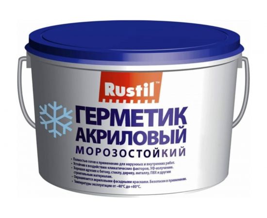 Акриловый герметик Рустил Акрил 7 кг, белый 61457270 