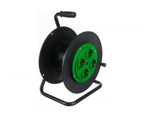 Катушка для силового удлинителя ЭРА RP-4e пластиковая, 4 розетки с заземлением Б0055422 – изображение 2