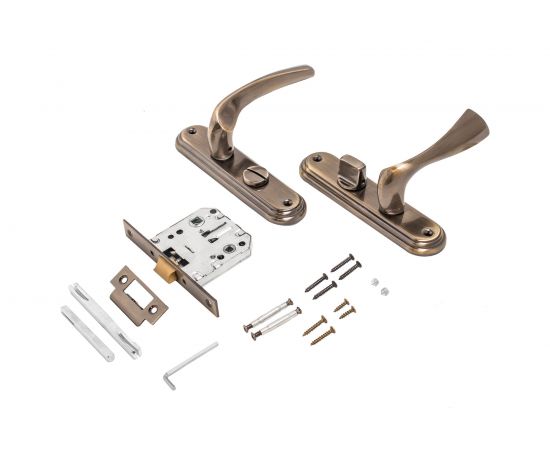 Защелка БУЛАТ ЗЩ1-Д03.01 (Л) НОМОС (бронза; левая; с фиксацией) 13958 – изображение 2