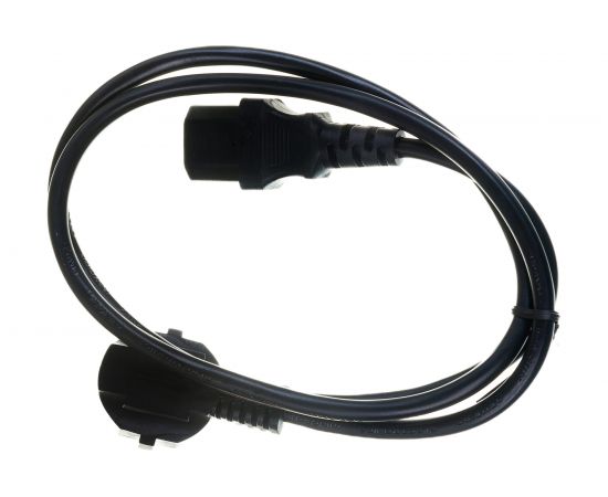 Кабель питания Cablexpert Schuko- C13, 6А, черный, с заземлением 1м PC-186-1M – изображение 2
