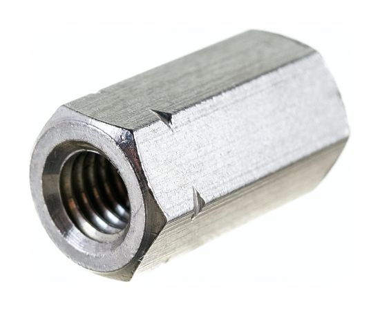 Гайка DINFIX DIN 6334, соединительная\удлиняющая, нерж. А2, М5, 10 шт. 00-00001449 – изображение 2