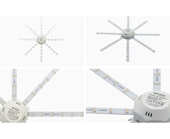 Комплект светодиодных линеек Apeyron Звездочка 220В, 20Вт, smd5730, 1500Лм, 4000К, IP30, 02-46 – изображение 25