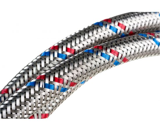 Гибкая подводка для воды Gigant с оплеткой из нержавеющей стали, 1/2""х250 см, г/г P-250-GG – изображение 3