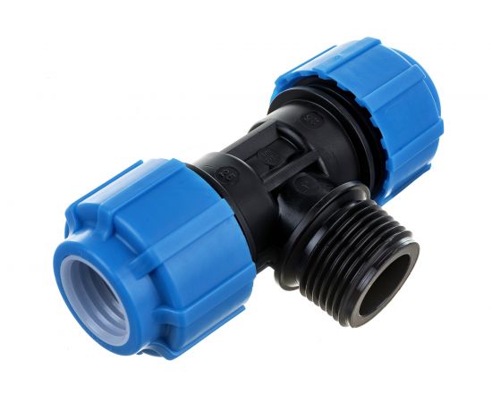 Тройник с наружной резьбой ПОЛИТЭК 25х1х25 51250125 – изображение 3