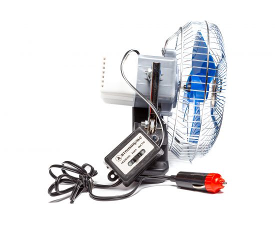 Вентилятор салонный в прикуриватель Autoimpuls, прищепка, мет. решетка 8043-12 В, 6 дюймов – изображение 3
