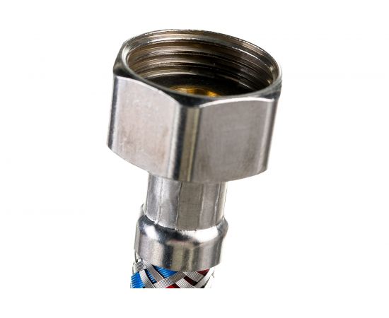 Гибкая подводка для воды Gigant с оплеткой из нержавеющей стали, 1/2""х250 см, г/г P-250-GG – изображение 4