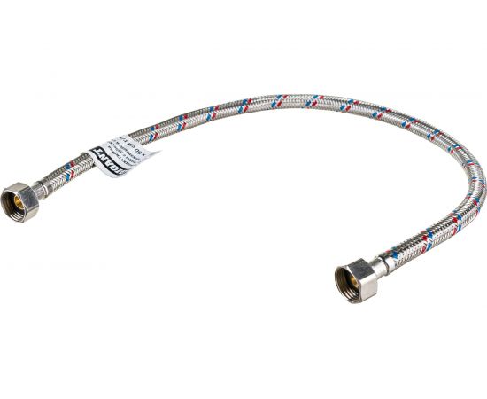 Гибкая подводка для воды Gigant с оплеткой из нержавеющей стали, 1/2""х60 см, г/г P-60-GG – изображение 4