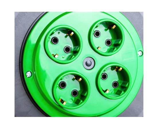 Катушка для силового удлинителя ЭРА RP-4e пластиковая, 4 розетки с заземлением Б0055422 – изображение 4