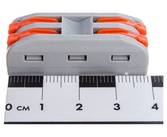 Строительно-монтажная клемма STEKKER 2 контактные группы, 1 ввод, 1вывод на полюс LD222-422, 40шт, 39035 – изображение 4