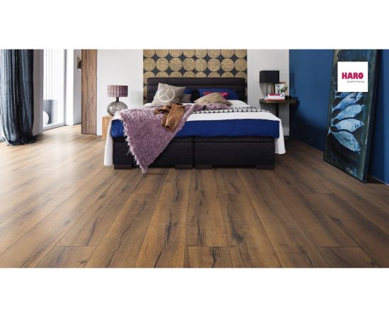 Ламинат Tritty 100 Gran Via 4V Дуб Италика (8х243х2200 мм; Коричневый) HARO 530333 – изображение 4