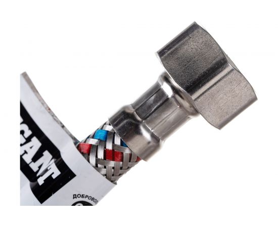 Гибкая подводка для воды Gigant с оплеткой из нержавеющей стали, 1/2""х200 см, г/г P-200-GG – изображение 4