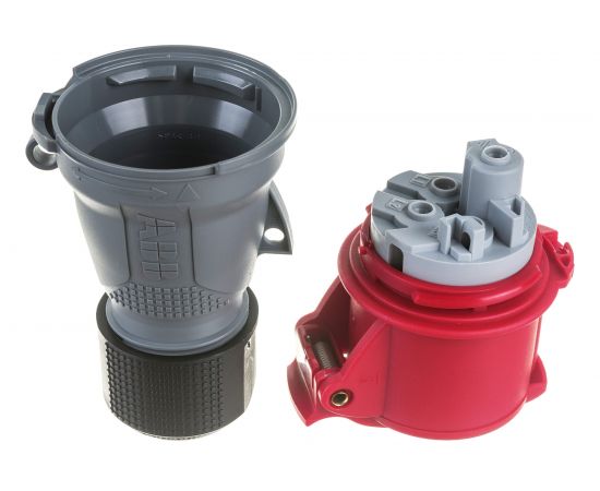 Кабельная розетка ABB Easy&Safe 316EC6, 16А, 3P+E, IP44, 6ч 2CMA102012R1000 – изображение 5