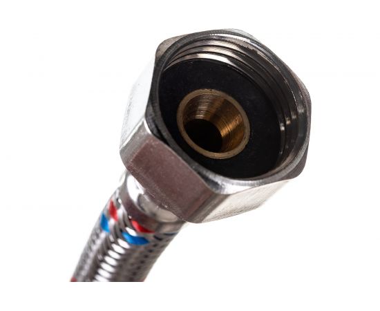 Гибкая подводка для воды Gigant с оплеткой из нержавеющей стали, 1/2""х200 см, г/г P-200-GG – изображение 5