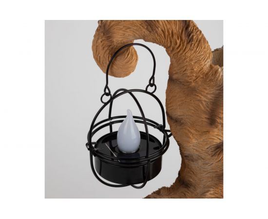 Садовый светильник ЭРА ERASF22-01Кот Акробат, на солнечной батарее, полистоун, 37 см, Б0053352 – изображение 6