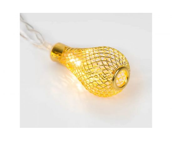 Светодиодная гирлянда NEON-NIGHT Восточные фонарики 1.5м, 10 LED, прозрачный провод, жёлт��й 303-071 – изображение 8