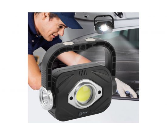 Светодиодный фонарь прожектор ЭРА PB-701 на батарейках 3хАА 5Вт с ручкой на магните Б0052316 – изображение 8