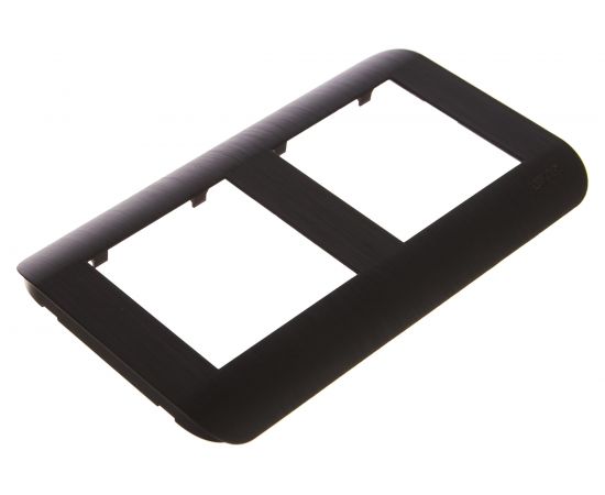 Горизонтальная рамка LUXAR Deco на 2 поста венге рифленая 4606400620686 