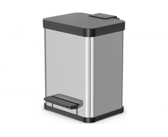 Мусорный контейнер Hailo Оko duo Plus M 2x9 л, нержавеющая сталь, хром, 0622-200 