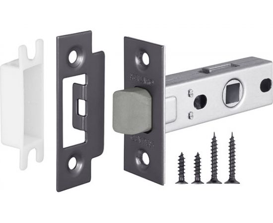 Врезная защелка Fuaro PLASTIC P12-45-25 GR графит 37513 