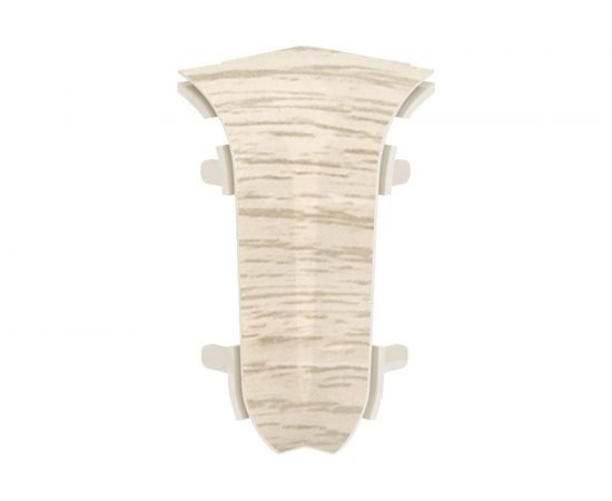 Угол внутренний для плинтуса Волшебная палочка ПВХ 58 мм, 2 шт, цвет 5814 УТ000072804 