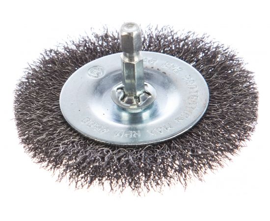 Дисковая гофрированная щетка Атака №082 5407506120 d 75 для дрели шестигранный хвостовик 22386 