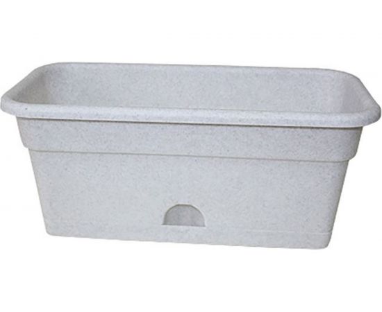 Балконное кашпо с поддоном Darel Plastic 5 01401 ДАР 40х20х17 см, 8 л, мрамор 015166 
