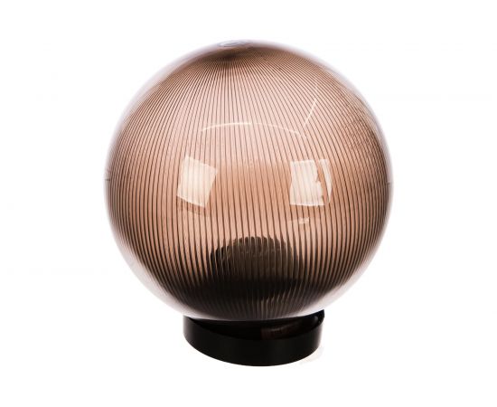 Садово-парковый светильник FERON ПМАА 230V E27 d=200мм призма дымчатый, НТУ 02-60-205 11567 