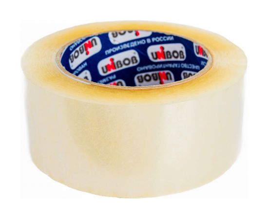 Упаковочная клейкая лента UNIBOB прозрачная 48 мм х 132 м 134839 